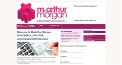 Desktop Screenshot of mcarthurmorgan.com